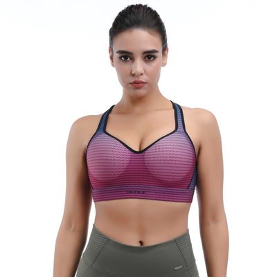 Bra sportivo yoga senza cuciture Racerback e buco di chiave nella parte posteriore per il flusso d'aria