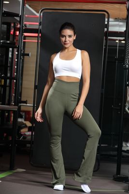 Pantaloni di yoga a costoletta di lusso