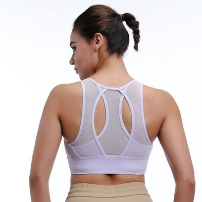 Medium Impact Donna traspirante Tops Fitness Racerback per il comfort