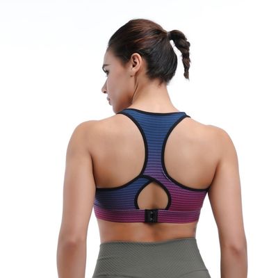 Bra sportivo yoga senza cuciture Racerback e buco di chiave nella parte posteriore per il flusso d'aria