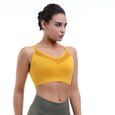 Bra sportivo yoga senza cuciture Racerback &amp; cinture regolabili per il comfort