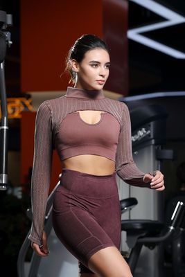 Best seller Top Jacquard per donna - Perfetto da palestra a strada