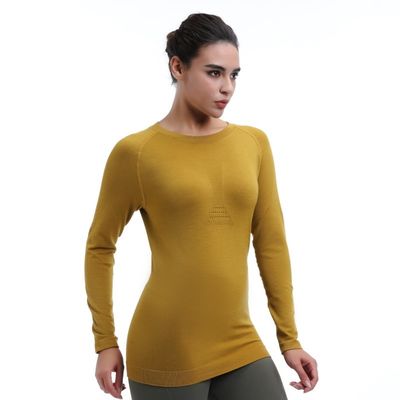 Maglia traspirante manica lunga flessibile asciuga veloce Perfetto per allenamenti ad alta intensità