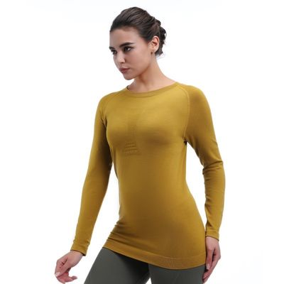 Maglia traspirante manica lunga flessibile asciuga veloce Perfetto per allenamenti ad alta intensità