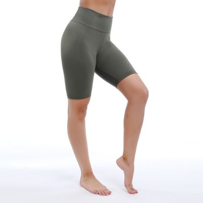 Calzoncini da yoga a vita alta per donne senza cuciture laterali Controllo della pancia Anti-acne