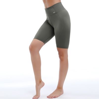 Calzoncini da yoga a vita alta per donne senza cuciture laterali Controllo della pancia Anti-acne