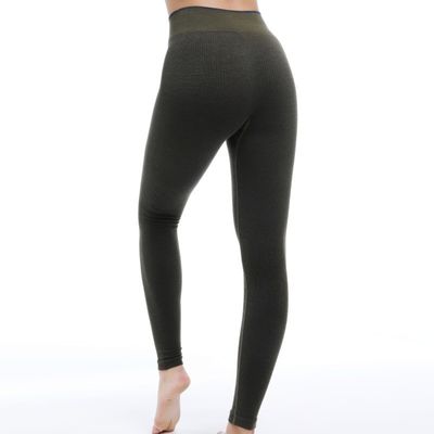 Leggings di allenamento senza cuciture Wicking umidità 4-way stretch Non vedere attraverso