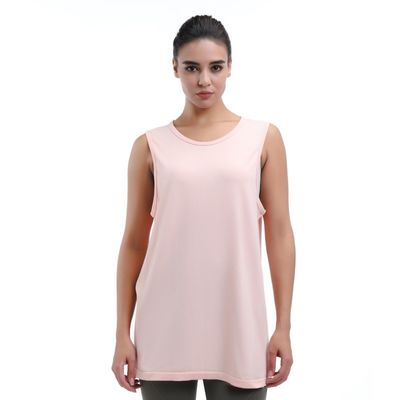 Plus Size Loose Fit Mesh Tank Tessuto morbido senza risalita e copertura completa per figure curve