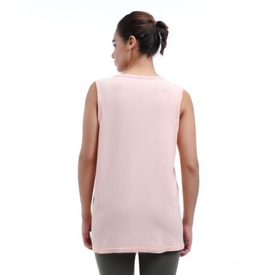 Plus Size Loose Fit Mesh Tank Tessuto morbido senza risalita e copertura completa per figure curve